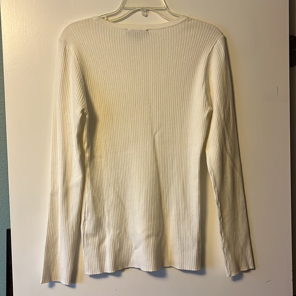 NWOT white sequin sweater from INC. - Picture 6 of 8